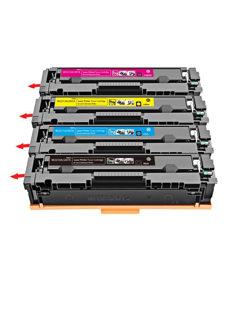 EASY PRINT 207A toner cartridge set compatible with W2210A/K, W2211A/C, W2212A/Y& W2213A/M - Image 2
