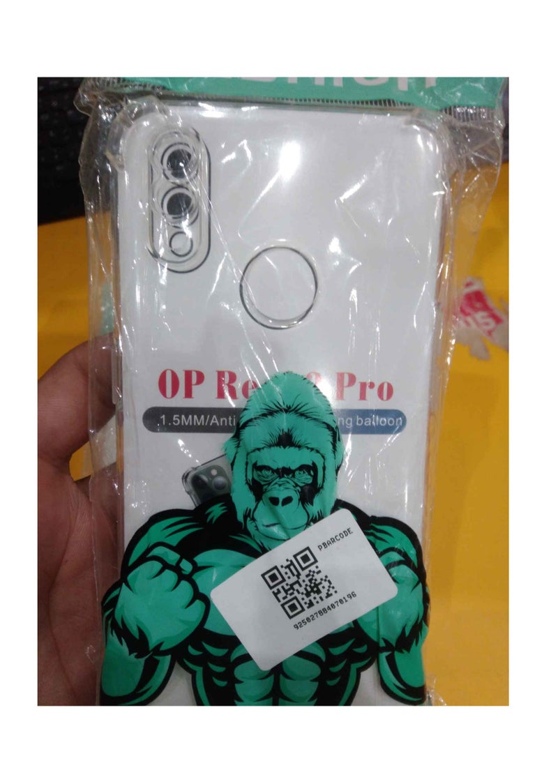 Case for Oppo Realme 3 Pro/Oppo Reame 3 Pro Clear TPU Shockproof Corners Cover - Clear