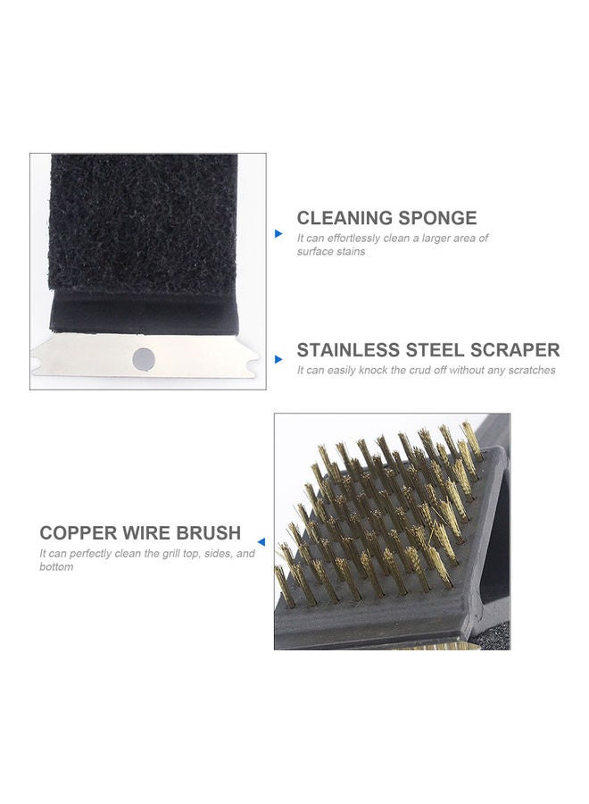 NIBEMINENT 3-In-1 Grill Cleaning Brush Black - Image 3