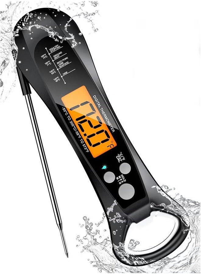 general Meat Thermometer Digital, Instant Read Meat ThermometerI for Grill and Cooking, Waterproof Food Thermometer for Kitchen and Outside, BBQ, Turkey, Candy, Liquids, Beef - Image 1