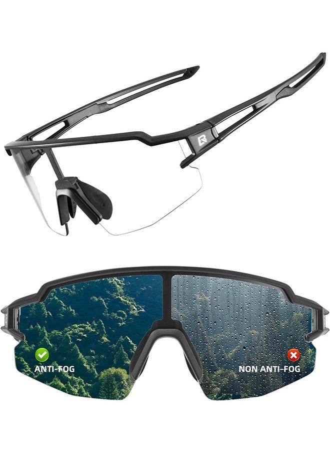 Rockbros Photochromic Sports Sunglasses For Men Women Cycling Uv Protection  - Image 1