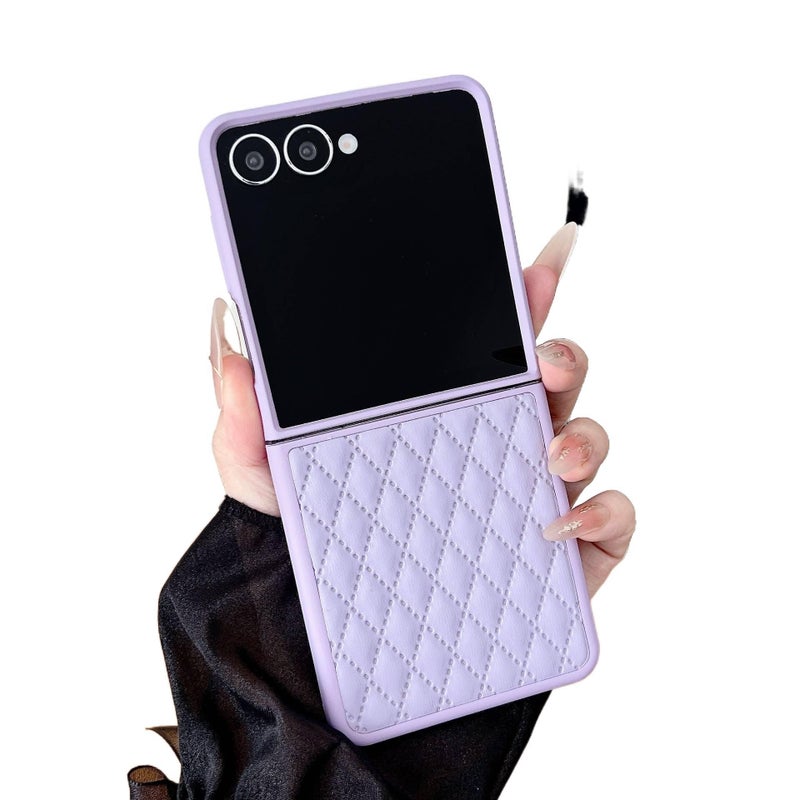 Protective Case | Purple | Film | Love Heart Pattern | Bracelet | Cover for Samsung Galaxy Z Fold 7 - Image 1