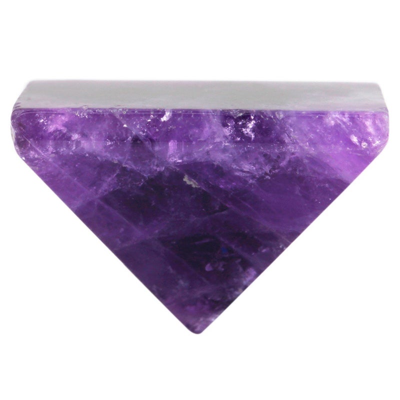 Rockcloud Healing Crystal Amethyst Pyramid Metaphysical Stone Figurine - Image 4