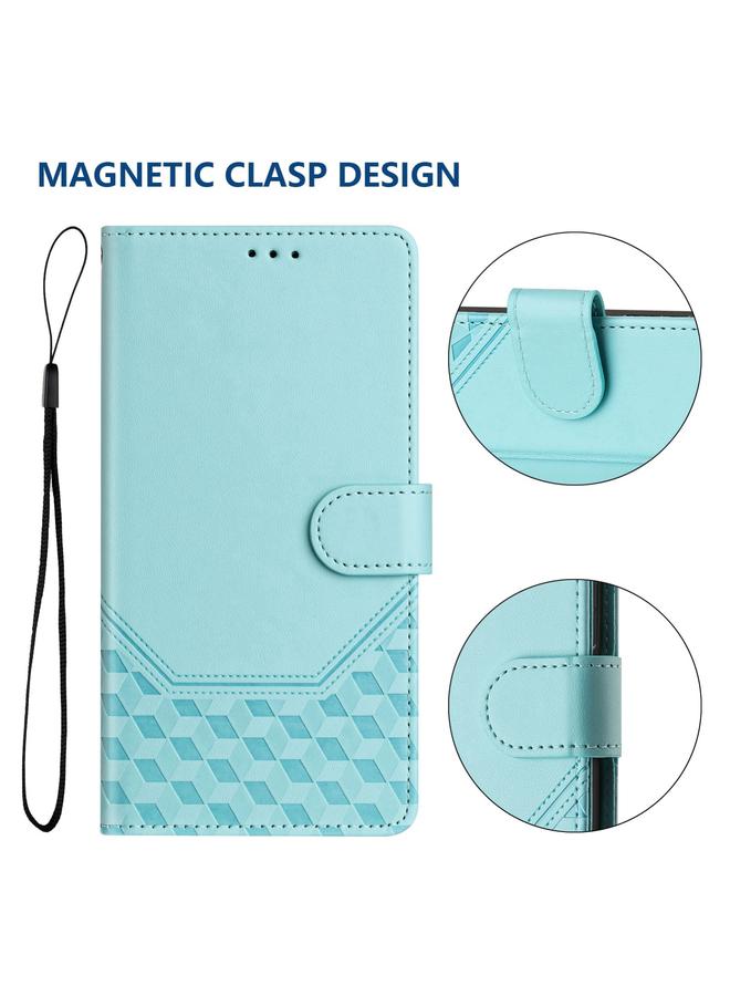 اس-توب جراب لهاتف Motorola Moto G24 4G / G04 4G جراب هاتف جلدي منقوش بتقنية RFID من Oversea Honeycomb - Image 5
