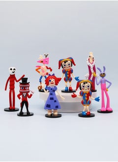 GUDOO 8 Pcs The Amazing Digital Circus Plush Toys 10 cm Action Toy for TV Fans Gift for Boys Girls  - Image 3