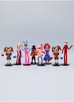GUDOO 8 Pcs The Amazing Digital Circus Plush Toys 10 cm Action Toy for TV Fans Gift for Boys Girls  - Image 1