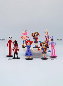 GUDOO 8 Pcs The Amazing Digital Circus Plush Toys 10 cm Action Toy for TV Fans Gift for Boys Girls  - Image 2
