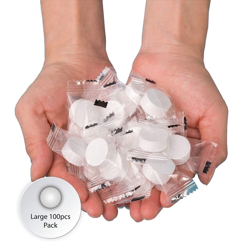 Compressed Towels 100 Pcs Cotton Material - Pocket-Sized Expandable 9.4" * 7.8" Biodegradable Towels for Travel Business Trip Baby Adult - Image 5