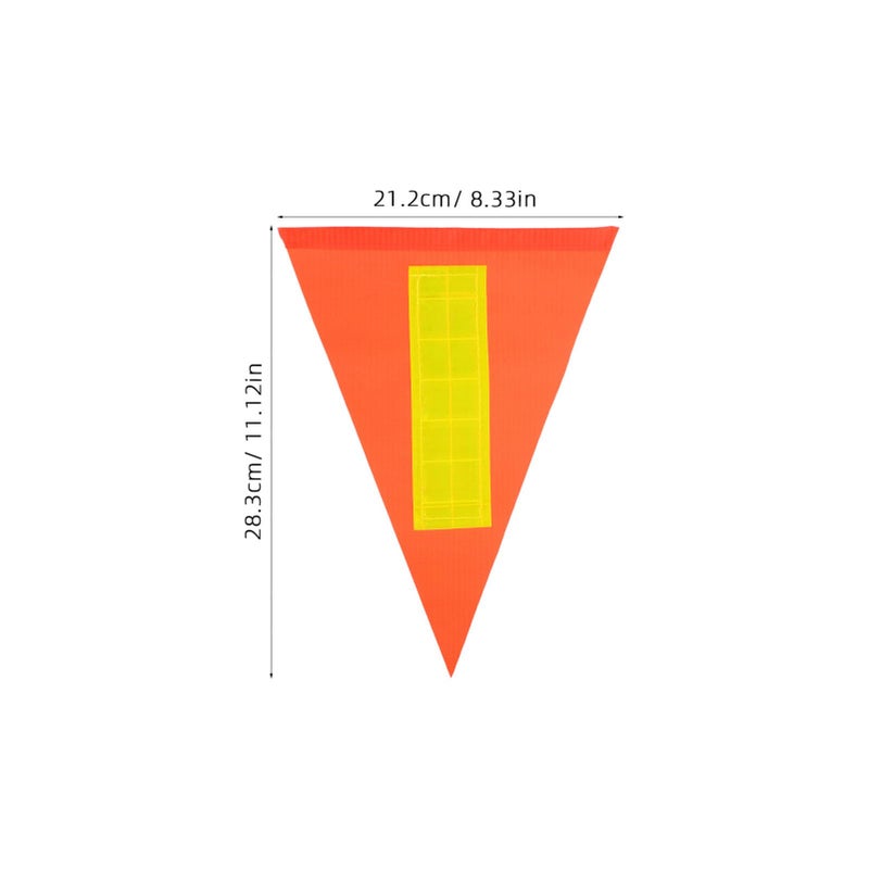 5Pcs High Visibility Reflective Bike Safety Flags Orange Lightweight Durable Cycling Accessory - Image 3