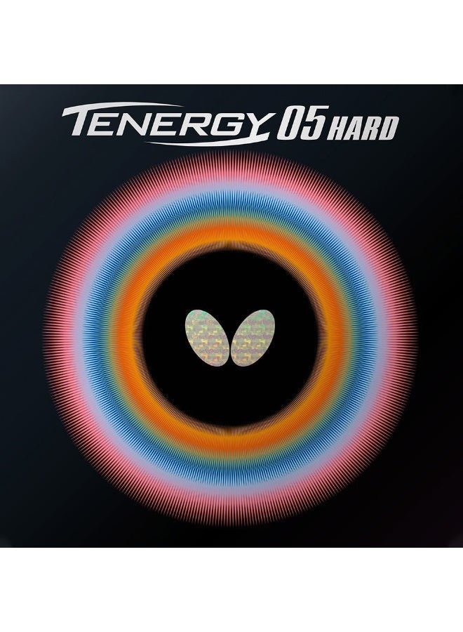 Butterfly Tenergy 05 HARD Table Tennis Rubber - Red, 2.1mm - Image 1