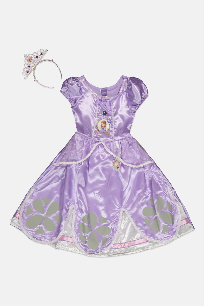 Disney Junior Toddlers Girl Sofia the First Deluxe Costume 2-3 Year, Lavender - Image 1