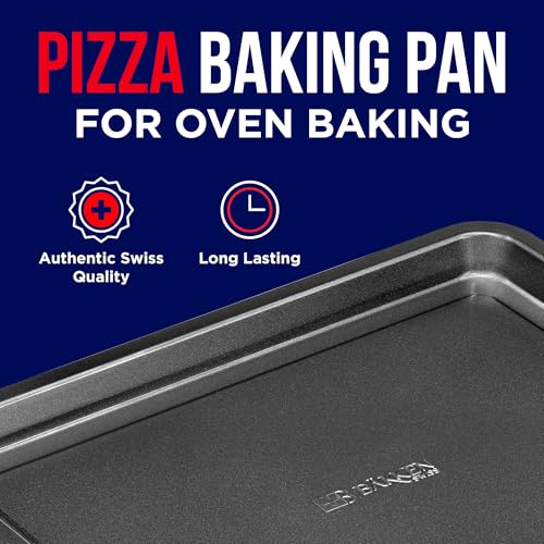 Bakken- Swiss Bakken-Swiss Air Fryer Tray, 2 in 1 Nonstick Crisper Air Fry Basket w/Elevated Mesh Great for Oven, Dishwasher Safe – Ceramic Coating PTFE/PFOA/PFOS FREE Extra-large (9.5"x13", Gray) - Image 3