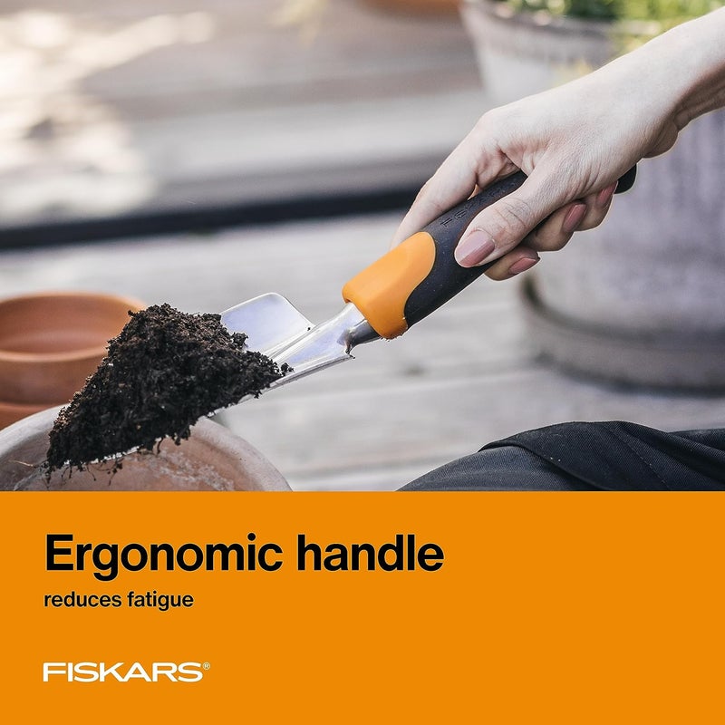 Fiskars مجرفة حديقة إرجو للحفر والزراعة، أداة يدوية ثقيلة الوزن مع ثقب للتعليق - Image 5
