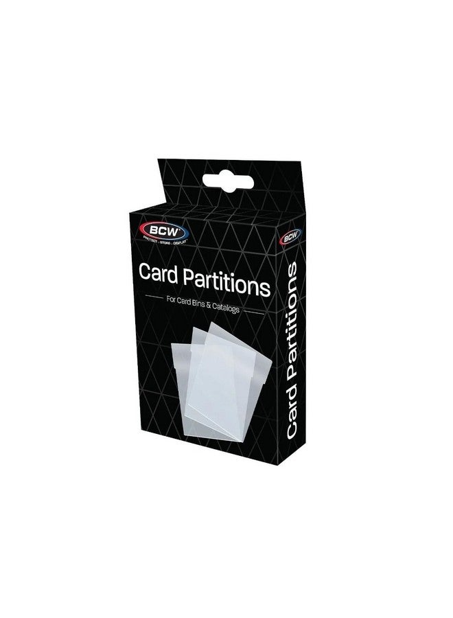 BCW Clear Partitions - 12 Pack | Compatible With Card Bins & 6 Drawer Catalog | Trading Card Storage & Organization | Durable Divider System for Protection | Bin Partitions Dividers - Image 1