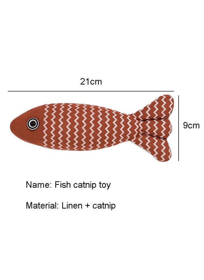 Generic - 2 Pack Cat Fish Pillow Cat Chew Toy, Cat Fish Toy for Kitten Puppy Exercising, Cute Fish Pillow for Cat Sleeping set of 2 (color random)) - Image 1