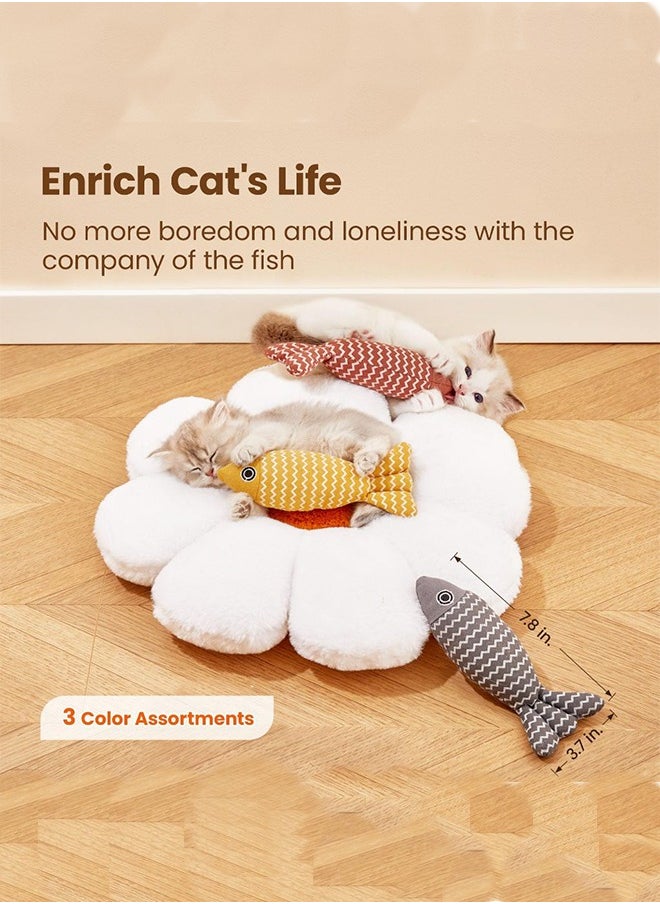 Generic - 2 Pack Cat Fish Pillow Cat Chew Toy, Cat Fish Toy for Kitten Puppy Exercising, Cute Fish Pillow for Cat Sleeping set of 2 (color random)) - Image 1