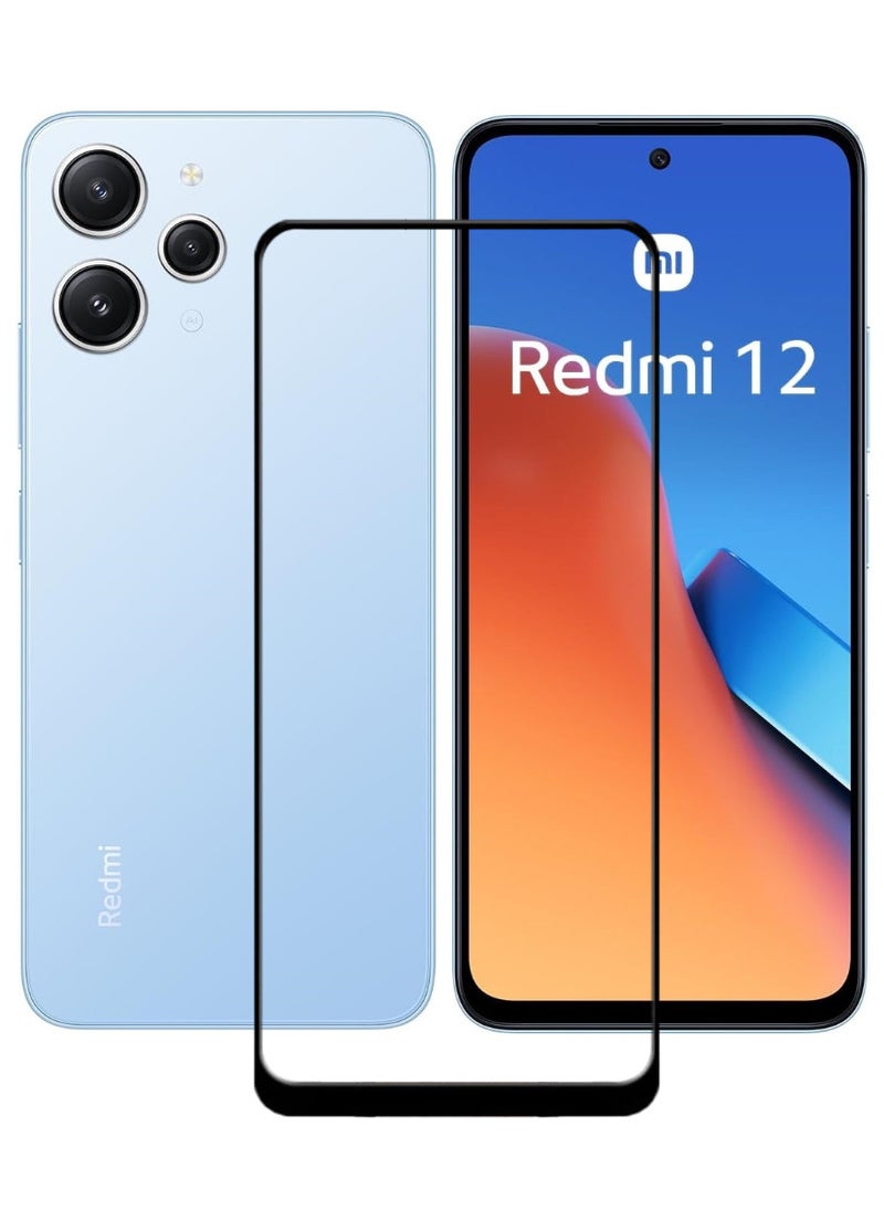 ACLIX Antistatic ESD Dustproof Premium Quality High Definition Tempered Glass Screen Protector Designed For Xiaomi Redmi 12 - Image 1