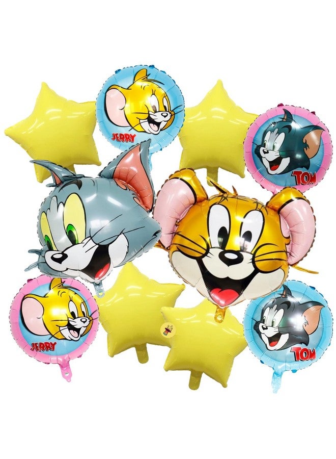 Atpata Funky Tom & Jerry theme Foil Balloons Set (Pack of 10pcs.) - Image 1
