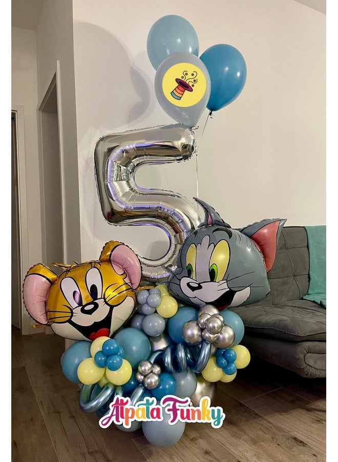 Atpata Funky Tom & Jerry theme Foil Balloons Set (Pack of 10pcs.) - Image 4