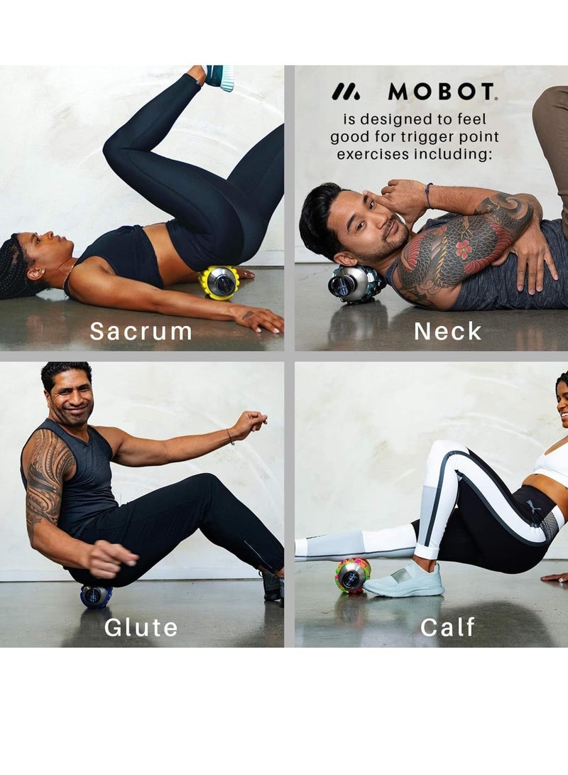 MOBOT Portable Travel Foam Roller Water Bottle with Sip Straw, Stainless Steel Screw Lid | Insulated Sports Water Bottle and Foam Rollers for Yoga, Workout, Home Gym, & Exercise, Purple  532ml - Image 5