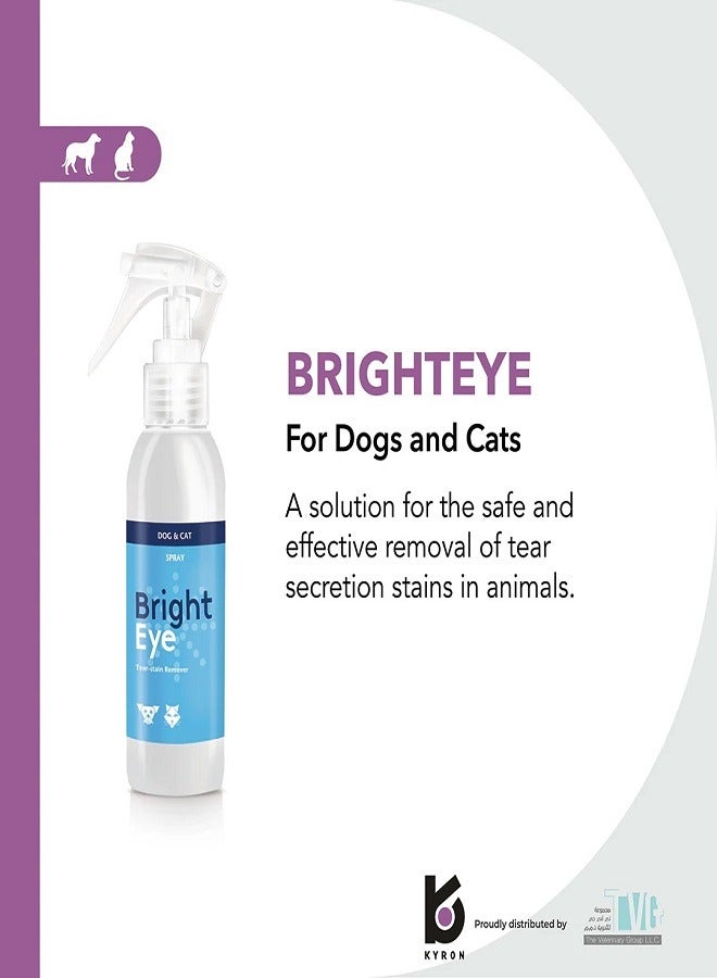 Kyron | Brighteye Dog & Cat Tear Stain Remover 100 ml pet eye care From Varmacy - Image 2