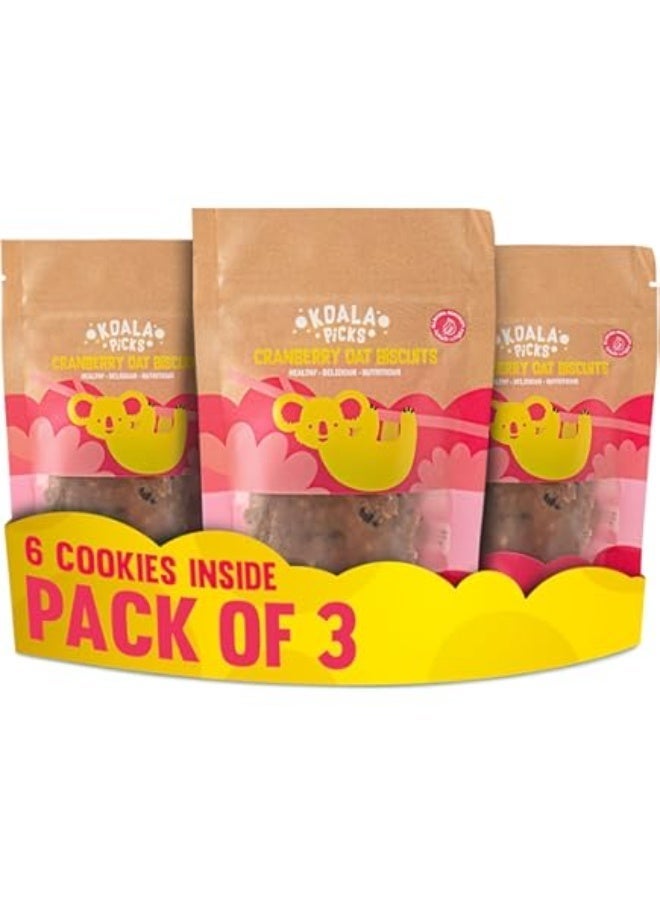 KOALA Picks Cranberry Oat Cookies 40gm Pack Of 3 - Image 1