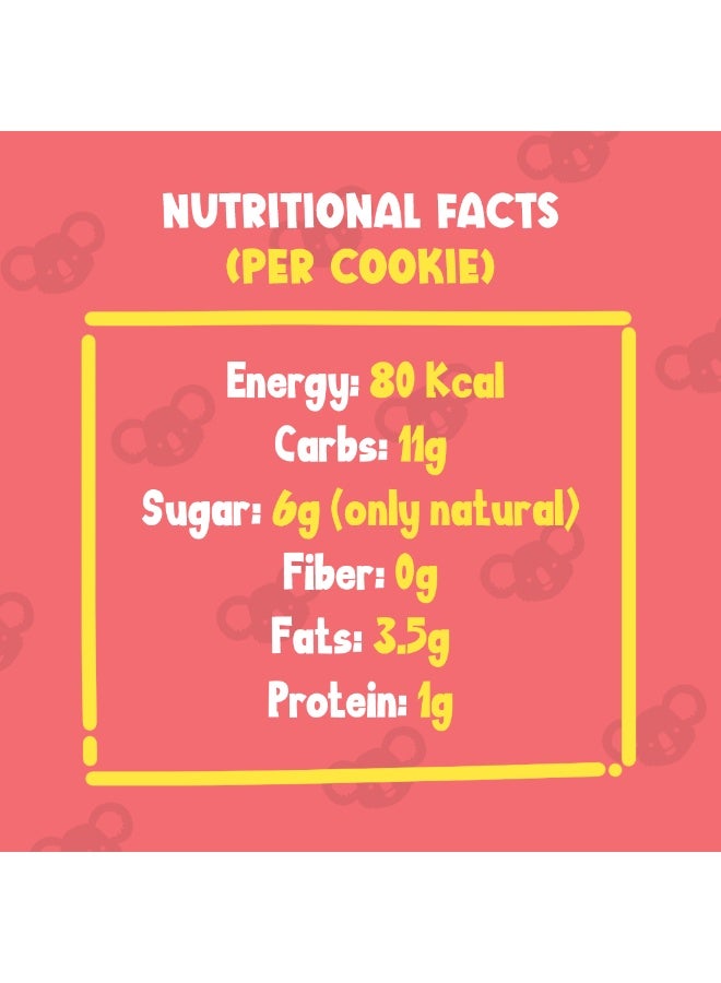 Koala Picks 6pcs Cranberry Oat Cookies – Healthy Snack for Kids & Adults – No Preservatives – Made with Oats, Date Powder & Cinnamon – Pack 3 Packs of 2 Cookies each – Nutritious Biscuits for Lunchbox - Image 3