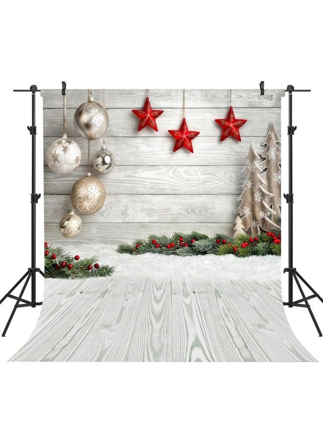 OUYIDA 10X10FT Seamless Christmas Theme CP Pictorial Cloth Photography Background Computer-Printed Vinyl Backdrop SD768A - Image 1