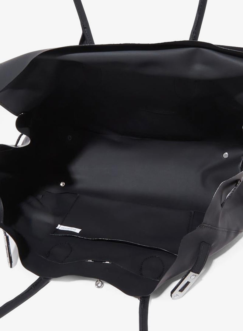Styli Black Jelly Solid Pad Lock City Bag - Image 4