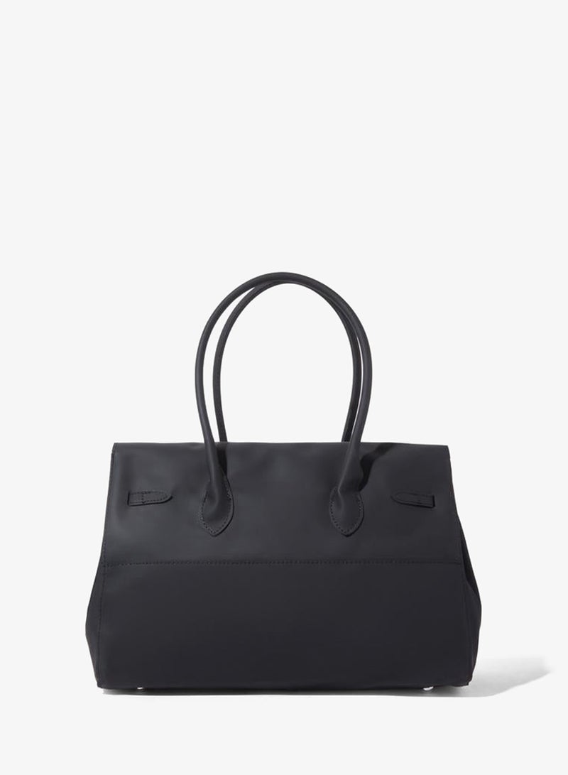 Styli Black Jelly Solid Pad Lock City Bag - Image 2