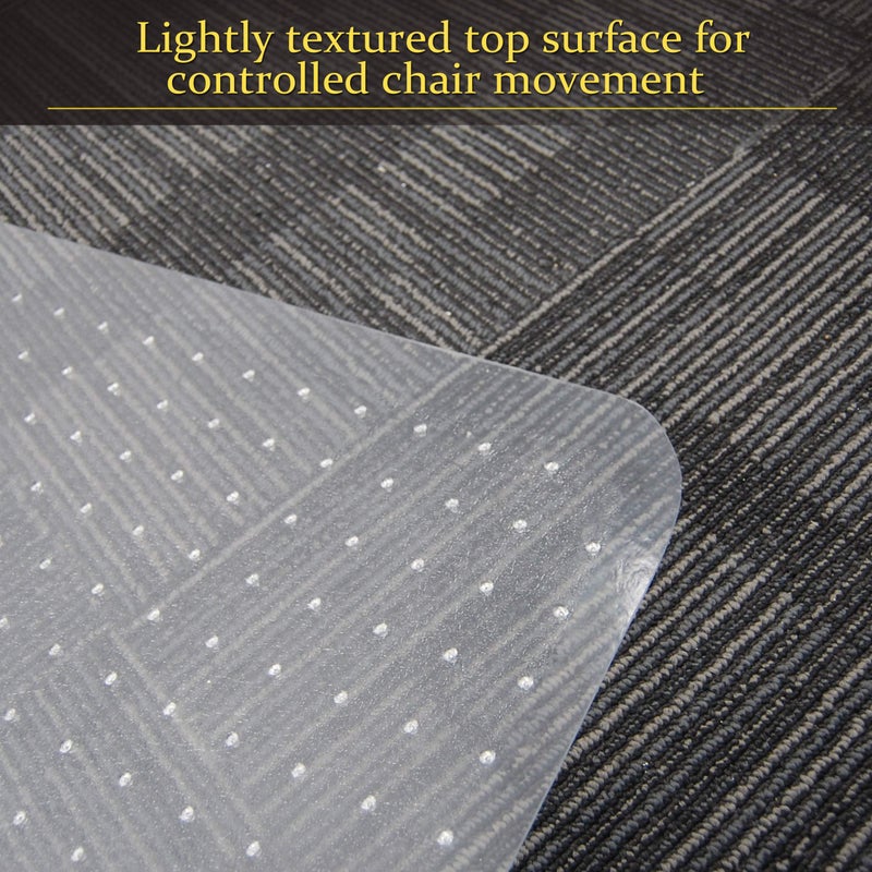 Sillamate 36'' x 48'' Office Chair Mat for Carpeted Floors, Flat Packed, Easy Lay Flat, Heavy Duty Floor Mat,Eco-Friendly Series Studded Carpet Desk Chair Mats (36X48X2PCS) - Image 5