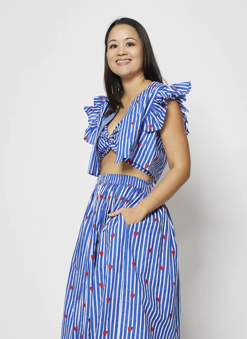 Kyshmysh  BLUISH SKIRT SET for Women | Best Price UAE