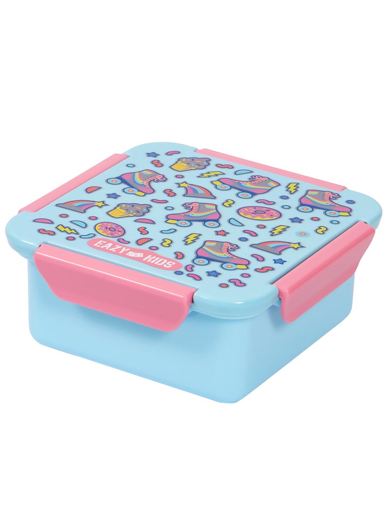 Eazy Kids صندوق غداء، جيل زد راكب سكيت مع خالي من BPA والفثالات - أزرق، 650 مل - Image 1