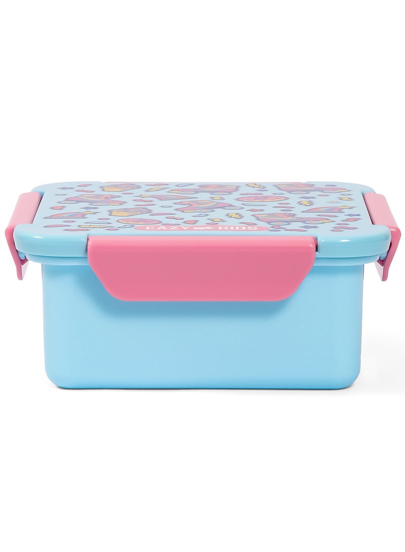 Eazy Kids صندوق غداء، جيل زد راكب سكيت مع خالي من BPA والفثالات - أزرق، 650 مل - Image 2