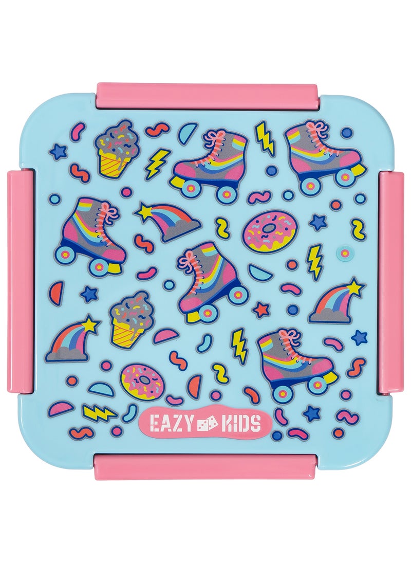 Eazy Kids صندوق غداء، جيل زد راكب سكيت مع خالي من BPA والفثالات - أزرق، 650 مل - Image 5