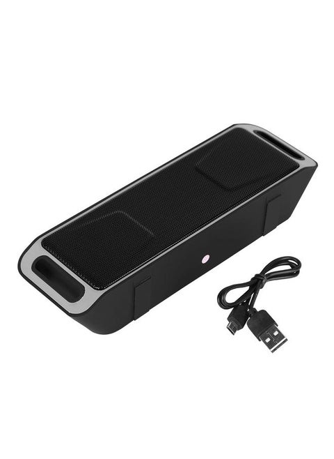 Portable Mini Outdoor Wireless Bluetooth  Speaker USB FM TF Card Built-in Mic Handsfree  Gray