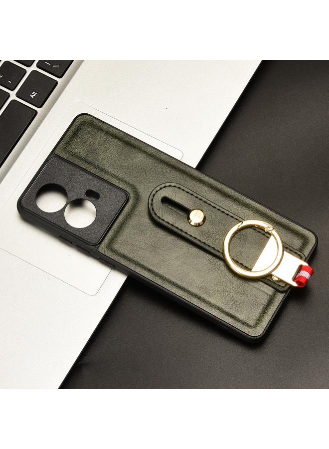 اس-توب جراب خلفي من الجلد لهاتف موتورولا موتو جي 85 5 جي مع سوار المعصم - Image 2