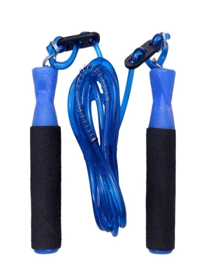 SGF Adjustable Skipping Rope for Men, Women & Children - Jump Rope for Exercise (Blue) - Image 1