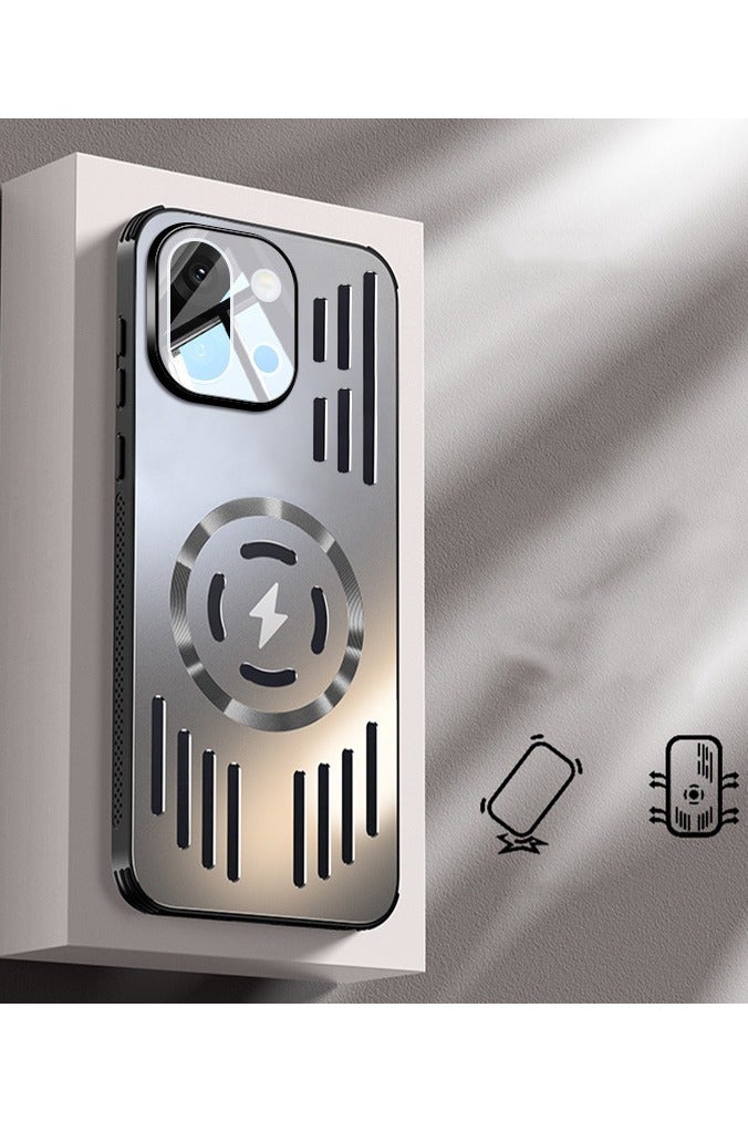 عام غطاء متوافق مع ون بلس 13T، هيكل معدني مفرغ لتبديد الحرارة مع حماية الكاميرا 【متوافق مع ماج سيف】 - هيكل سيليكوني رفيع مقاوم للصدمات. - Image 1