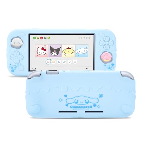 Kuitmor Switch Lite Protective CaseSoft Silicone Protective ShellAntiScratch Protective Cover Case for Switch Lite with 2 Thumb Grip CapsBlue Cinnamoroll - Image 1