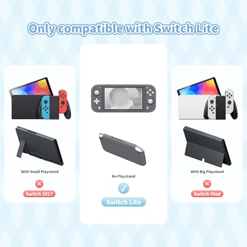 Kuitmor Switch Lite Protective CaseSoft Silicone Protective ShellAntiScratch Protective Cover Case for Switch Lite with 2 Thumb Grip CapsBlue Cinnamoroll - Image 3