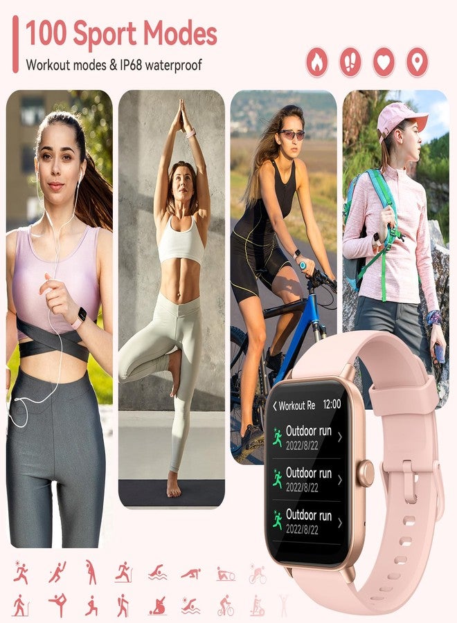 aeac Smart Watches for Women, 1.8" HD Smart Watch (Answer/Make Call) for iPhone/Android, Alexa Bulit-in, Fitness Watch with Sleep/Health Monitor, Watches for Women with 110 Sport Mode, IP68 Waterproof - Image 4