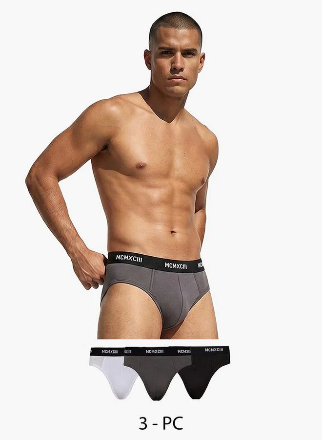 Splash FAV Printed Waistband Cotton Briefs   Pack of 3