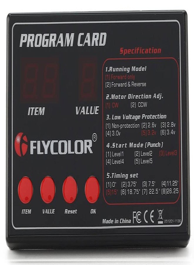 Flycolor بطاقة برمجة FLYCOLOR FlyMonster لوحدات التحكم عن بُعد لقوارب RC ESC وحدة التحكم في السرعة الإلكترونية (70A/90A/120A/150A) - Image 1