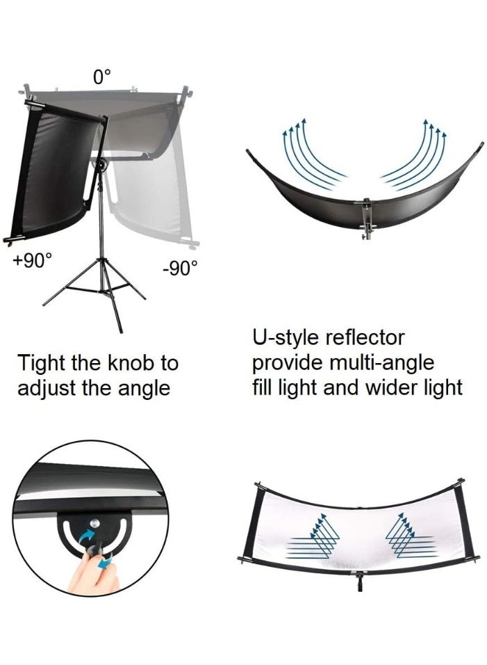eWINNER Curved Photography Lighting Reflector for Photo Video Studio Shooting (U Tyle) - Image 3