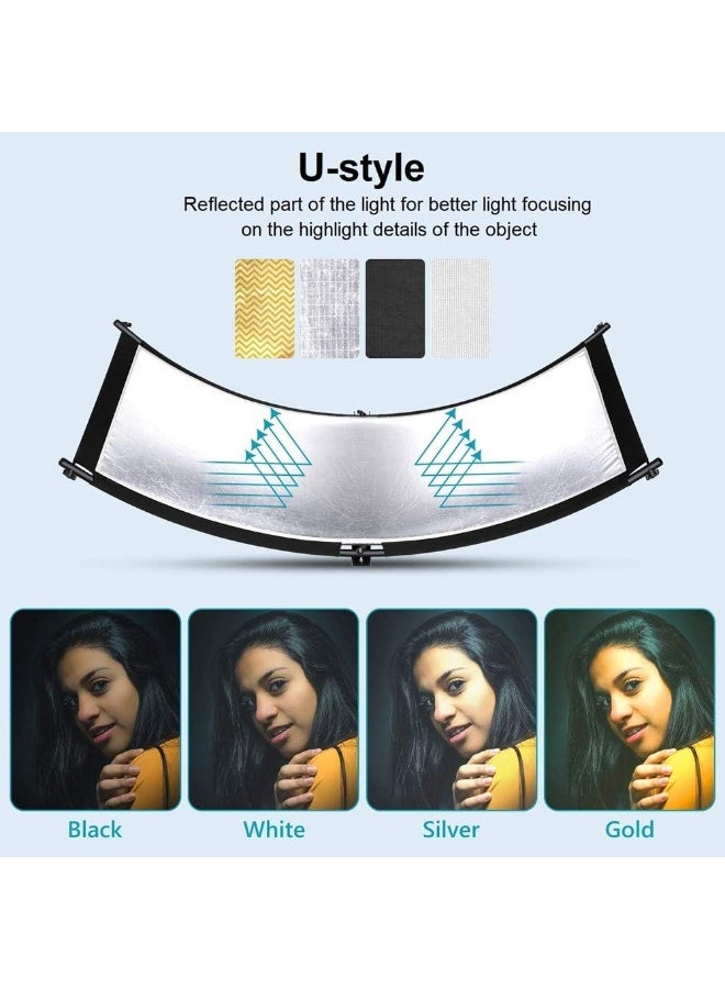 eWINNER Curved Photography Lighting Reflector for Photo Video Studio Shooting (U Tyle) - Image 4