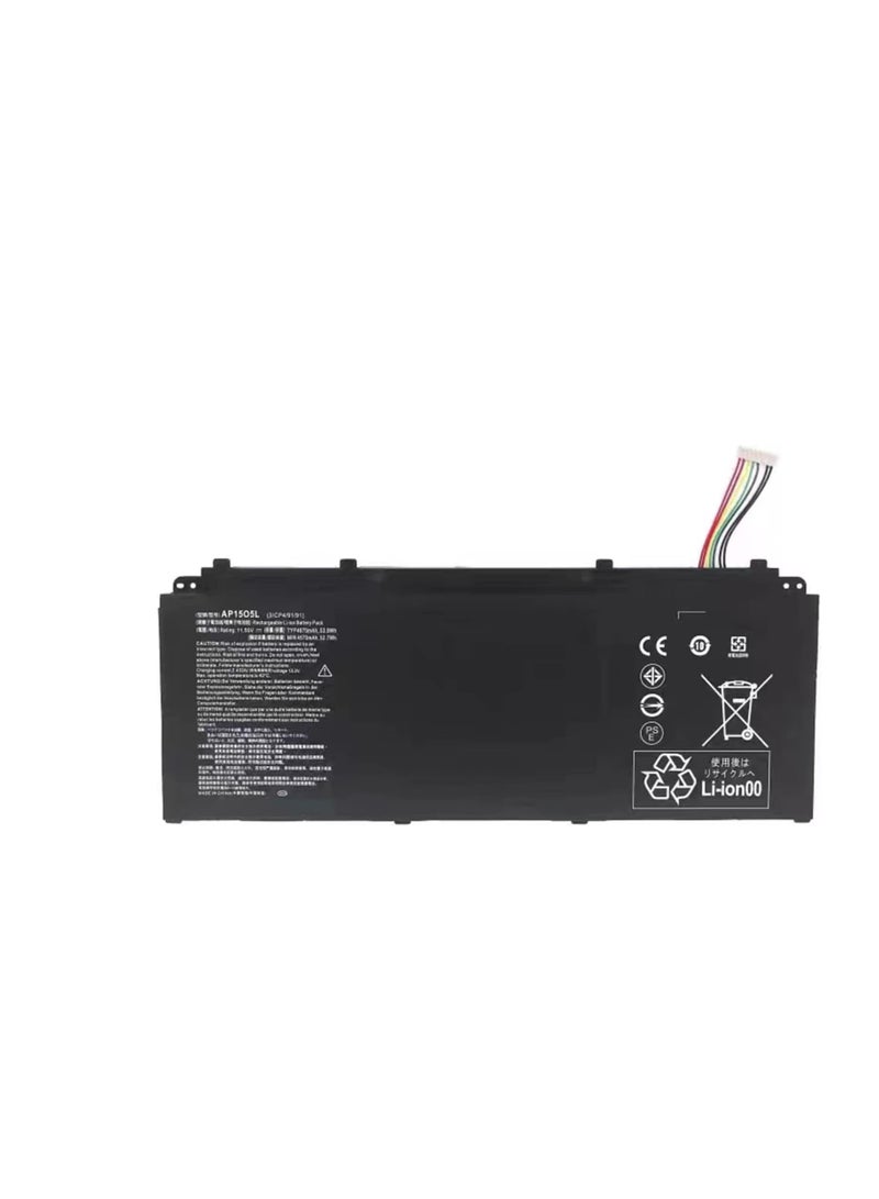 Terabyte بطارية AP15O5L متوافقة مع Acer Aspire S13 S5-371 Chromebook R13 CB5-312T Swift 1 SF114-32 Swift 5 SF514-51 SF515-51T Predator Triton 700 PT715-51 Spin 5 SP513-52N SP513-52NP AP1505L 53.9Wh - Image 1