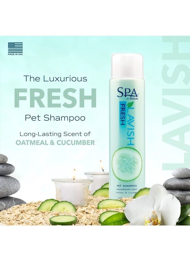 TropiClean - SPA Lavish Dog Shampoo | Fresh Scented Deodorizing Dog Shampoo | Naturally Derived Salon Grade Ingredients | Made in the USA | 16oz - Image 1