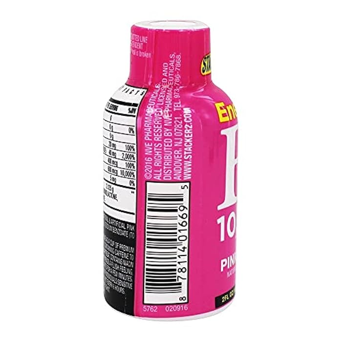 Stacker 2 Pink Lemonade B12 Energy Shot, 2oz (12 Pack) - Image 4