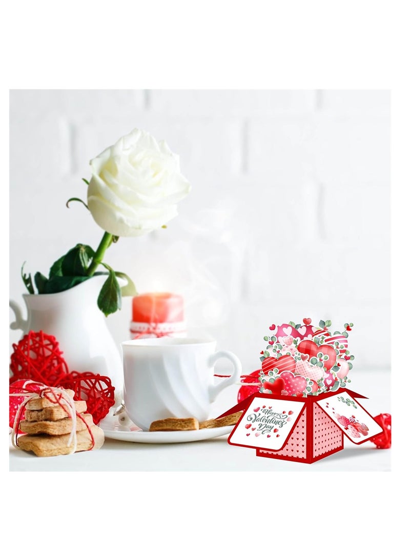 Generic 3D Pop Up Card, Bouquet Card, Romantic Watercolor Roses Flower Bouquet with Note Card and Envelope, Great for Gift  - Image 4